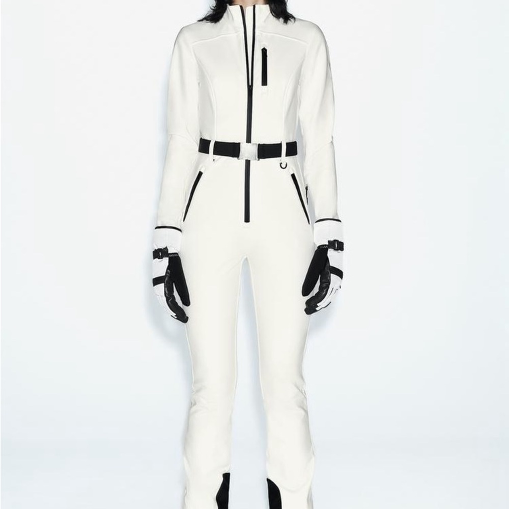 Zara White and Black Ski Suit